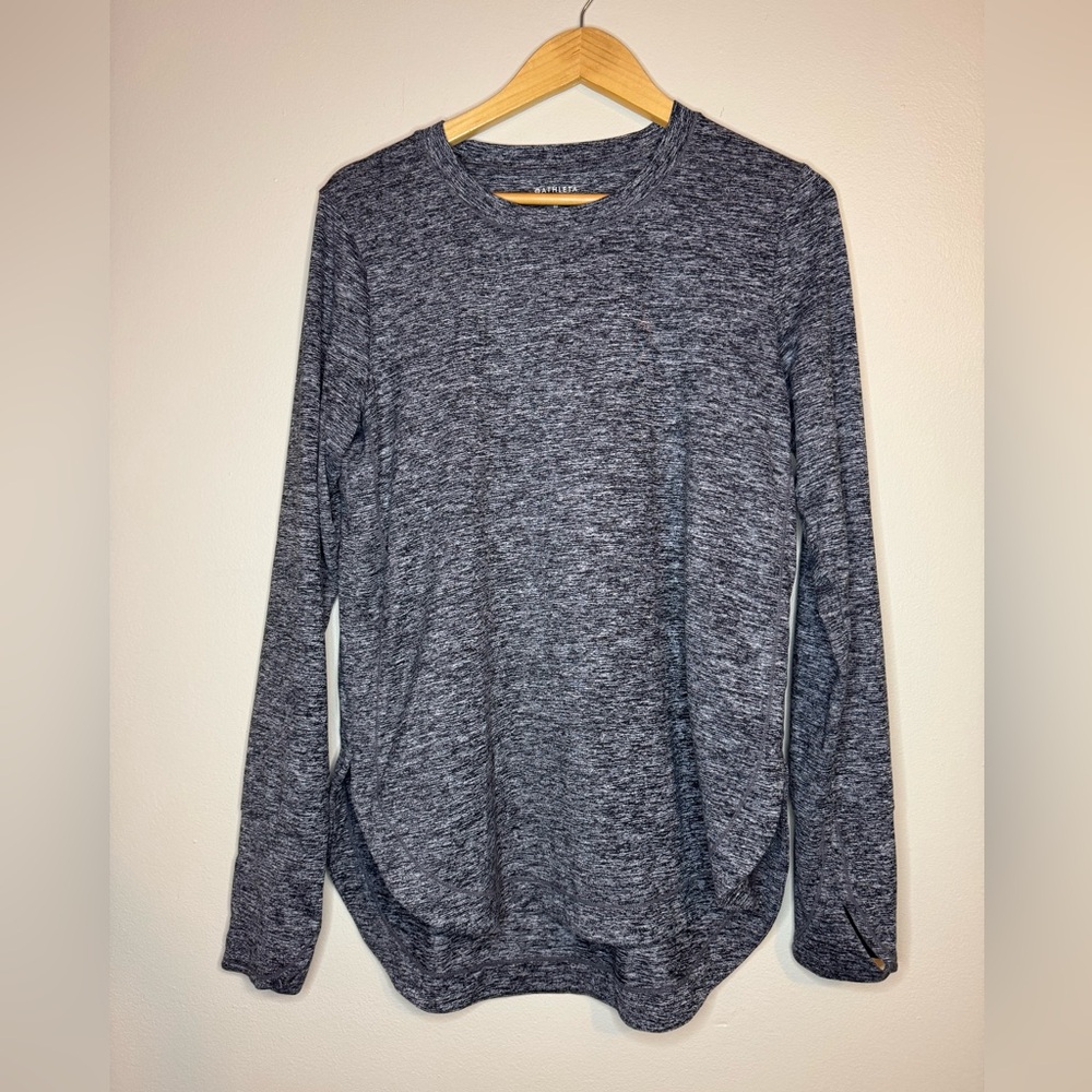 Athleta Long Sleeve Performance Top‎ Heather Gray Size M